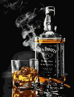 Pintura por números "jack daniels" 40x50 cm, pintboy (premium), gx5001 pintura para colorir desenho - Image 1