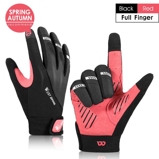 Luvas de Ciclismo West Biking de Verão com Tela Sensível ao Toque, Respiráveis e Antiderrapantes para MTB e Equipamento de Bicicleta