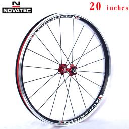 Novatec-Rodado de bicicleta dobrável de alumínio com QR, A271, F372SB, V Freio, 451, 406, 4 Rolamentos, 7-11Speed, 20, 24H - Image 2