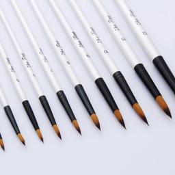 Artista Pincéis de Pintura para Aquarela Acrílica Pintura A Óleo, Art Craft Kit, 12Pcs por Conjunto - Image 6