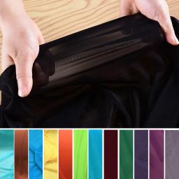 A tela alta da elasticidade o elastano de náilon 4 maneiras estiram a roupa da malha do laço para costurar meias de fundo drapeado macias da camisa por medidores - Image 1