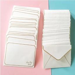 Envelopes para convite, festa de casamento, cartões de visita, presente, envelope, pérola, branco, vintage, 100mm x 80mm, 10 peças - Image 1