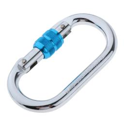 Parafuso de bloqueio mosquetão gancho, mosquetão, escalada, árvore Rigging Kit, caminhadas ao ar livre, Camping Acessórios, 25KN - Image 4
