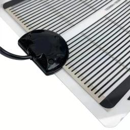 Tapete térmico para répteis, com controle de temperatura ajustável, incubadora, para lagarto, tartaruga, cobra, tomada ue/eua, 5-35w - Image 5