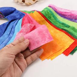 Rainbow impressão geléia rolo tecido de algodão diy retalhos costura pano artesanal bordado material pano 25 cores 6.5*110cm ja116 - Image 2