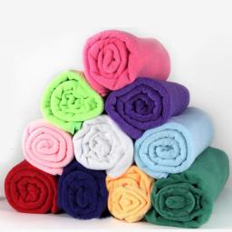 Ultra Microfiber Tecido Toalha Longa, Secagem Rápida, Ginásio Esportes, Praia, Viagem, Acampamento, Cor Sólida, 70x30cm - Image 5