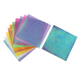 Papel de duas faces com glitter para iniciantes, papel de duas faces e cores mistas, 2.76 tamanhos, papel quadrado e fácil de dobrar para iniciantes, 50 peças - Image 4