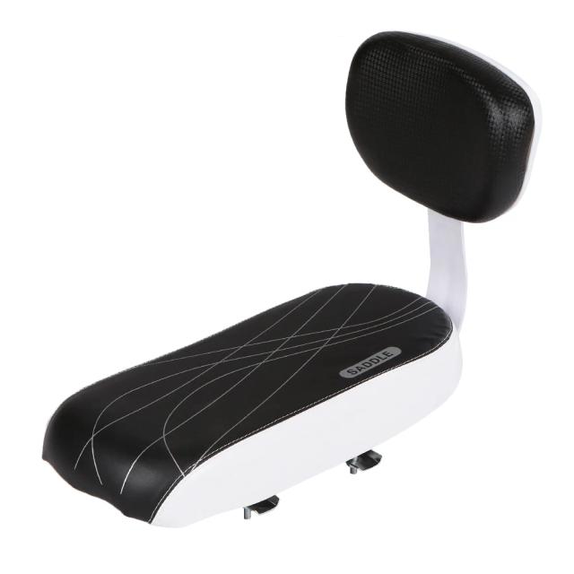 Almofada Resistente à Água para Bicicleta Infantil com Encosto e PU Leather