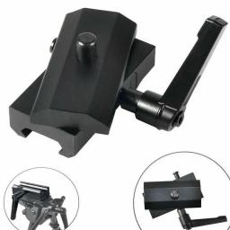 Adaptador de bipiede de rifle giratório QD para bipod Harris com trava de pivô - Image 1
