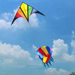 Grande Rainbow Nylon Kite, Windsocks, Flying Parachute, Butterfly Volantines, Paper Dragon, Kids Toy, Frete Grátis - Image 2