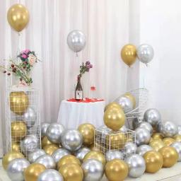 Balão inflável de látex vermelho, balão metálico cromado para festa de aniversário, casamento, festa de aniversário, 20 peças - Image 5