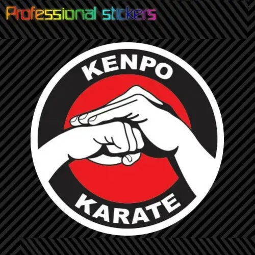 Adesivo em Vinil Kenpo Karate - Mãos para Carros, Bicicletas, Laptops e Motos