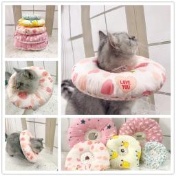 Novo gato de estimação cães recuperação de saúde elizabetana algodão enchimento colarinho de proteção médica cone e-collar para cão e gato - Image 1