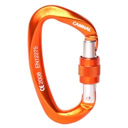Mosquetão de 25kn, trava segura de segurança para escalada, equipamento de proteção seguro - Image 2