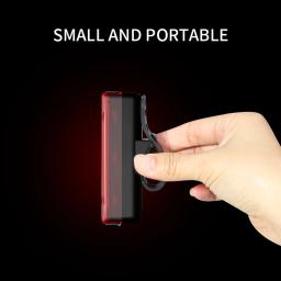 NATFIRE-USB Recarregável LED bicicleta luz traseira, lanterna traseira para ciclismo capacete, aviso de segurança, montanha cauda lâmpada, 5 modos de luz - Image 3