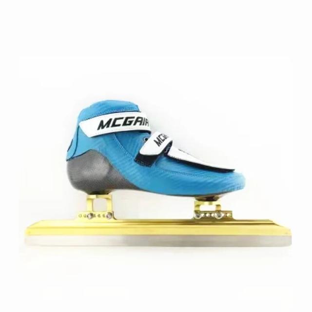 Patins de Gelo de Pista Curta com Botas de Fibra de Carbono para Corrida Indoor e Competição em Velocidade Inline