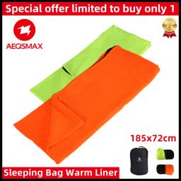 Aegismax saco de dormir forro, uso externo, envelope de lã, portátil, acampamento, ultraleve, macio, natureza, caminhada, viagem - Image 1