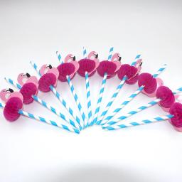 3D Flamingo Canudos, Selva Palha De Papel, Pool Party Supplies, Decoração Do Casamento, Adulto, Rosa, Azul, 10 Pcs, 20Pcs - Image 5