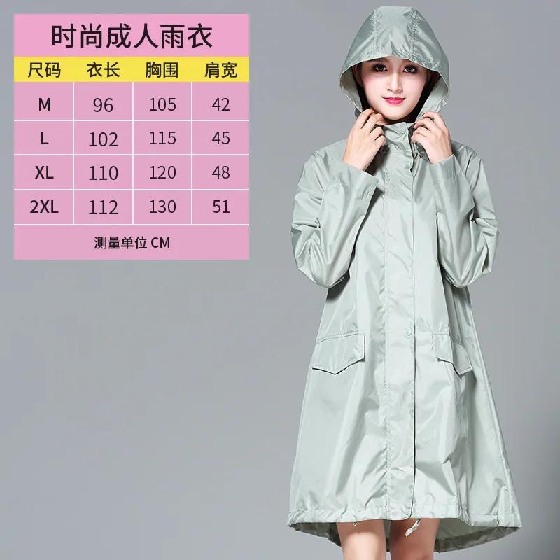 Ponchos de caminhada com capuz longo para homens e mulheres, capa de chuva à prova de vento, capa de chuva ao ar livre - Image 1