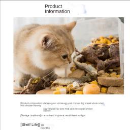 Gato do nervo lanches gato liofilizado gatinhos nutrição engorda frango gatinhos pet frango peito pequeno peixe seco - Image 4