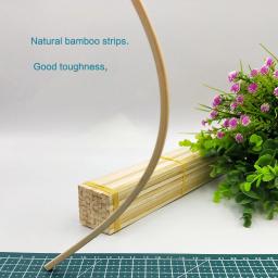 Varas de bambu redondas e quadradas multi-tamanho, materiais de construção artesanais, artesanato DIY, 30cm de comprimento, 50pcs - Image 3
