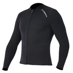 Dive Sail-Fato de mergulho em neoprene premium para homens e mulheres, calças de wetsuit, jaqueta de corpo dividido, roupa de banho preta, 2mm - Image 3