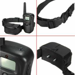Coleira de treinamento para cachorro de estimação, equipamento de treinamento para cães com tela lcd, à prova d'água, parar de latir, 998d-1, 300m - Image 4