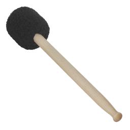 Baqueta de feltro de lã preta com alça de bordo alta qualidade acessórios de percussão baixo tambor mallet peças de instrumento musical de madeira - Image 1