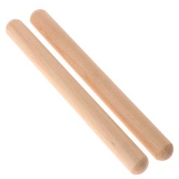 Baquetas de madeira para crianças, instrumento de percussão, claves clássicas, brinquedo musical para aprender - Image 2