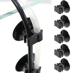 Ventosa Clip para Fish Tank, Tubo De Oxigênio, Bomba De Mangueira, Cabo De Alimentação, Fivela De Fio, Finalizador, Acessórios Do Aquário, 5Pcs - Image 1