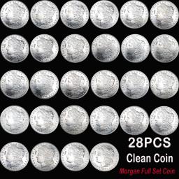 Moedas de Copiar Moedas Morgan Dollar EUA, 1878-1921, 28Pcs - Image 5