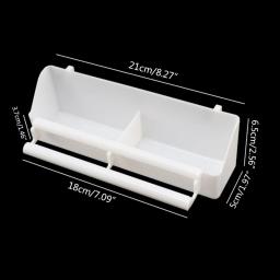 Gaiola de plástico para animal de estimação, recipiente para comida, papagaio, pássaros, tigela de suspensão, caixa alimentadora de pássaros - Image 2
