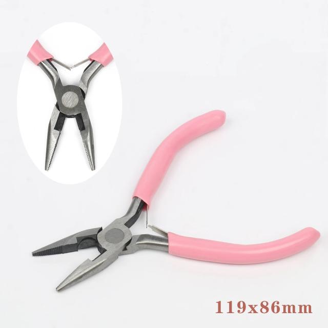 Alicate de Fio de Aço Inoxidável Rosa para DIY em Joias - Ferramenta Manual para Corte Perfeito