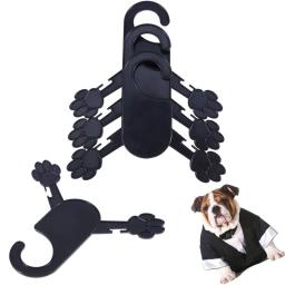 Cabide para roupas de estimação, 5 peças, suporte de roupas com forma de pata, cabide de secagem, acessórios para cachorros - Image 1