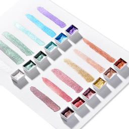 Aibelle-conjunto de pintura aquarela sólida portátil, 36/48 cores, estojo de ferro, cor sólida, com pigmentos, material para arte, aquarela - Image 4