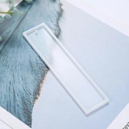 Retângulo silicone marcador molde de resina diy bookmark molde fazendo resina cola epoxy jóias diy artesanato silicone molde transparente - Image 6