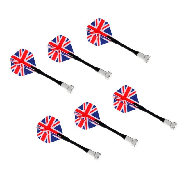 Conjunto de 6/12 Dardos Magnéticos para Dartboard com Design de Bandeira Nacional