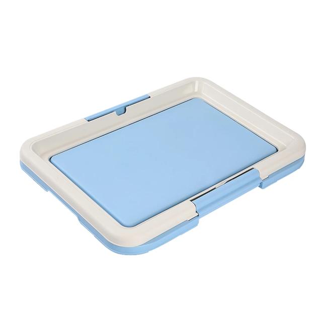 Potty Portátil para Animais de Estimação: Solução Completa para Treinamento de Cães e Gatos com Caixa de Areia e Suporte para Tapetes Higiênicos