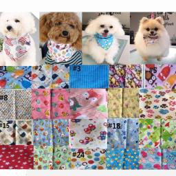 Bandana de algodão para cão e cachorro, 100 pçs/lote, handkerchef, colarinho, acessórios para animais de estimação, grooming produtos, atacado, sp01 - Image 3