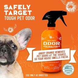 Eliminador de odor alaranjado irritado do animal de estimação para o odor forte-desodorizador cítrico para a urina do cão ou do gato cheira no tapete, na mobília & nos pisos - Image 2