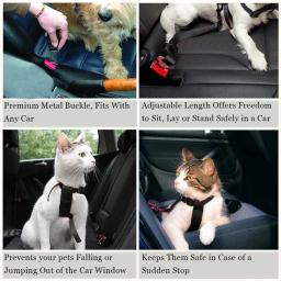 Cinto de segurança do carro para Pet, Arnês, Restraint, Chumbo, Trela, Viagem Clip, Cães Suprimentos, Acessórios de Viagem - Image 6