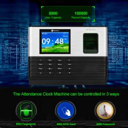 YiToo-Biometric Fingerprint Time AttChimney System, USB Office Check-in Realand System, Software Livre, WiFi, RFID, TCP, IP, 2.8in - Image 3