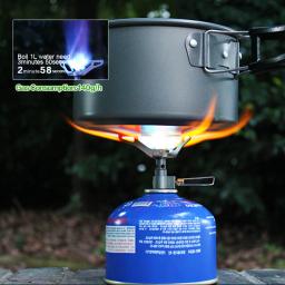 Brs fogão a gás ao ar livre camping queimador de gás portátil mini fogão de titânio forno de sobrevivência bolso piquenique fogão a gás brs-3000t - Image 3