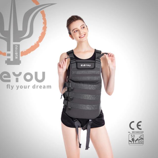 Jaqueta salva-vidas de neoprene para adultos, colete de segurança profissional para esportes aquáticos, pesca e caiaque com alta flutuabilidade e design portátil