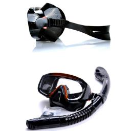 Máscara de mergulho profissional máscara de silicone snorkel máscara de mergulho anti-nevoeiro tubo seco completo equipamento de mergulho subaquático - Image 4
