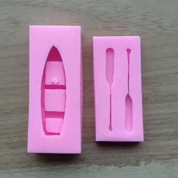 Molde de resina de silicone para artesanato, artesanato fofo barco oars de resina de silicone forma 3d para velejar, resina epóxi para chocolate ferramentas de arte para artesanato - Image 5