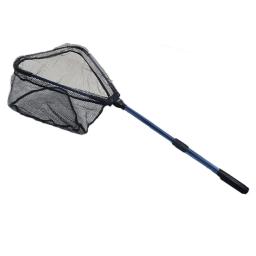 Novo 90cm telescópica rede de pesca com mosca isca de pesca jangada pesca mergulho net portátil dobrável triângulo silicone dip net aids de pesca - Image 3