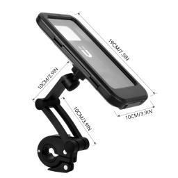 Suporte para telefone em bicicleta, leve, abs, à prova d'água, suporte para telefone em bicicleta, apoio para smartphone, guidão - Image 4