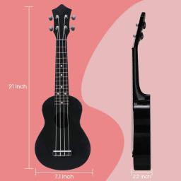 Ukulele com 21 cores, ukulele de 6 cores para iniciantes e crianças, instrumento musical havaiano de arranque uke para presente - Image 4