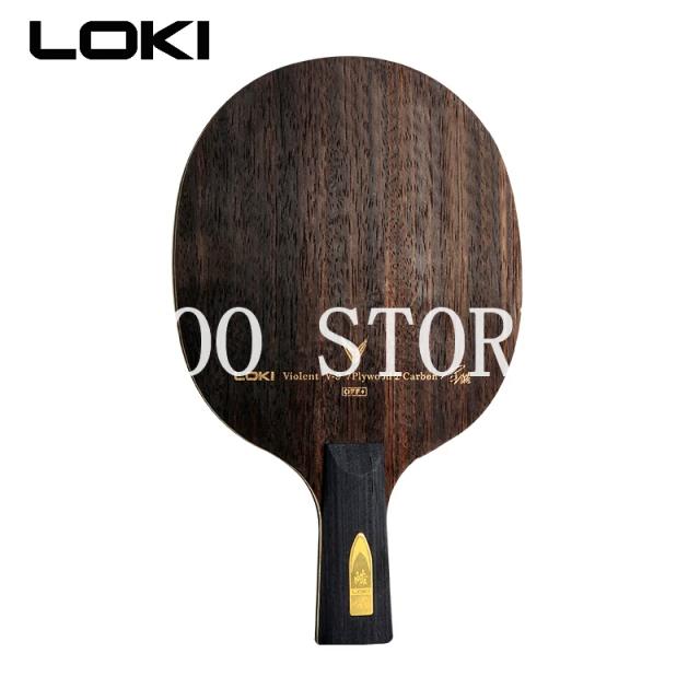 Raquete de Ping Pong Loki v9: Lâmina de Carbono Profissional para Tênis de Mesa e Acessórios de Alta Performance